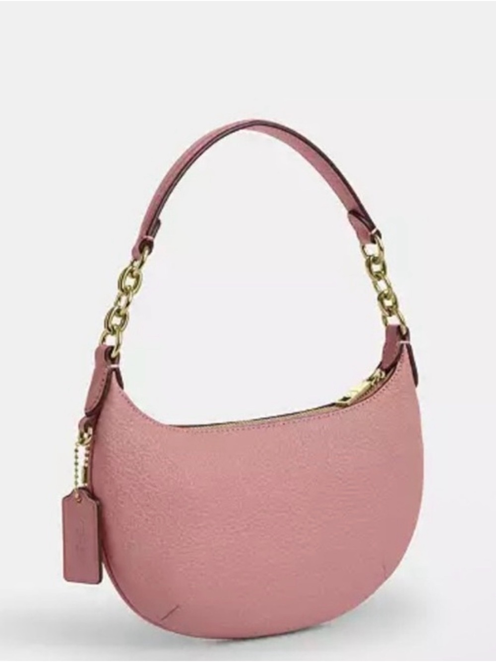 🩷COACH NWT Pink Petal Mini Payton Leather Shoulder Bag With Gold Hardware - Picture 2 of 11